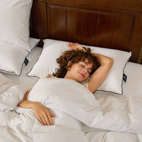 Pacific Coast Classic Feather and Down Hotel Pillow 100% Cotton White
